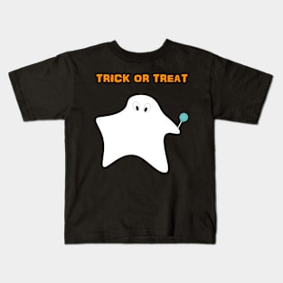Trick or treat - Halloween, ghost, candy, lollipop. Kids T-Shirt